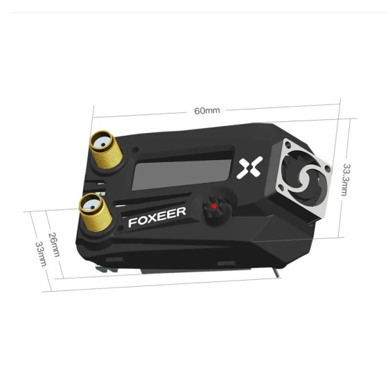 Foxeer Wildfire 5.8GHz 72CH Dual Receiver OLED Ground Station Module Support OSD Firmware Update for Fatshark FPV